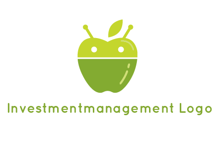 android mix with apple logo