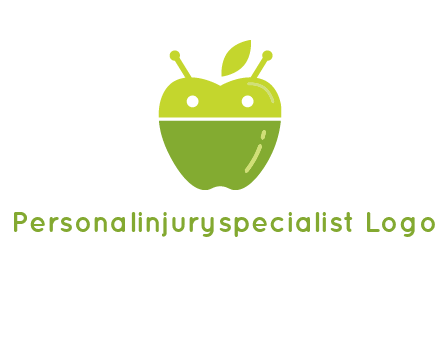 android mix with apple logo