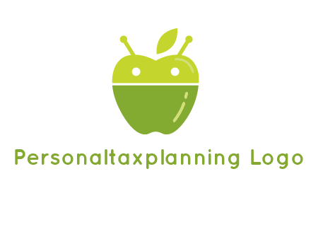 android mix with apple logo