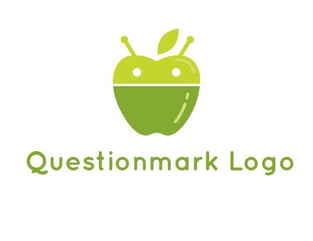 android mix with apple logo