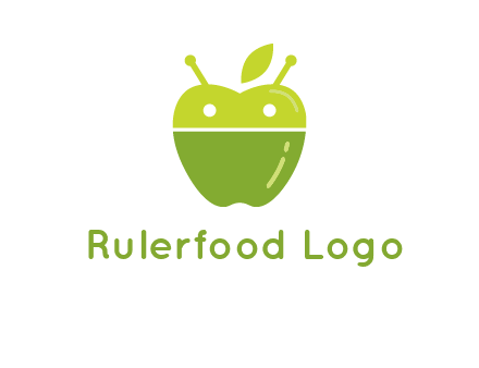 android mix with apple logo