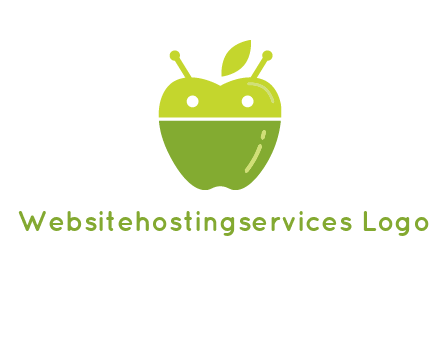 android mix with apple logo