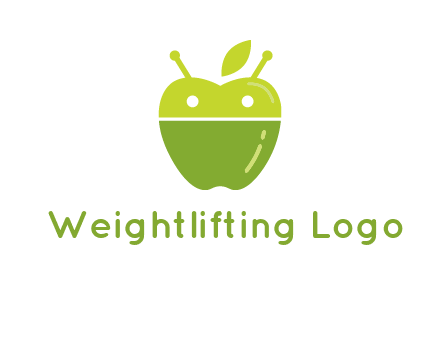 android mix with apple logo
