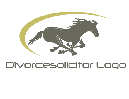 running horse logo