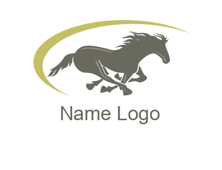 running horse logo