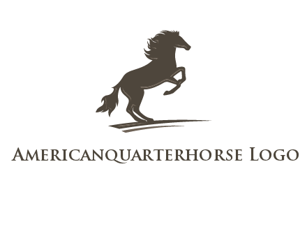 silhouette of a horse logo