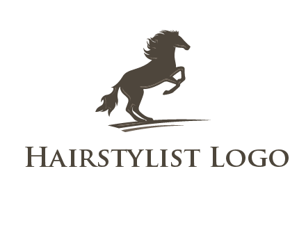 silhouette of a horse logo