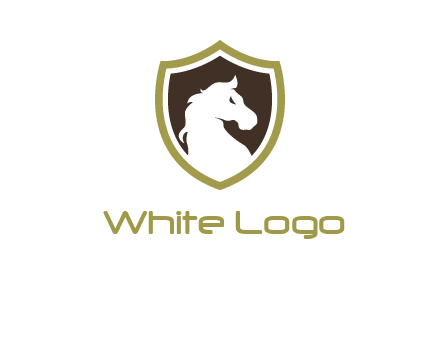 horse in shield logo