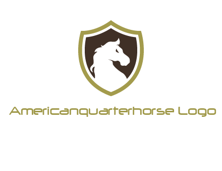 horse in shield logo