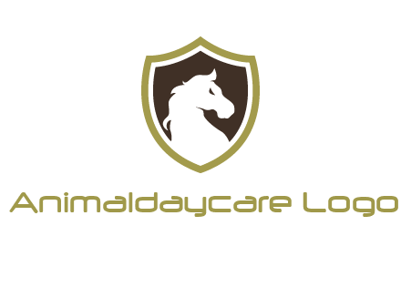 horse in shield logo