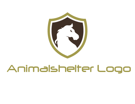 horse in shield logo