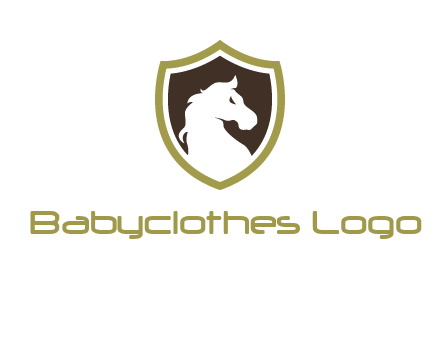 horse in shield logo