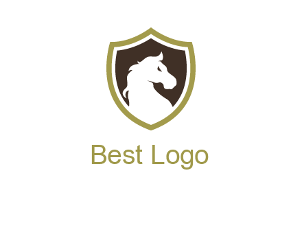 horse in shield logo