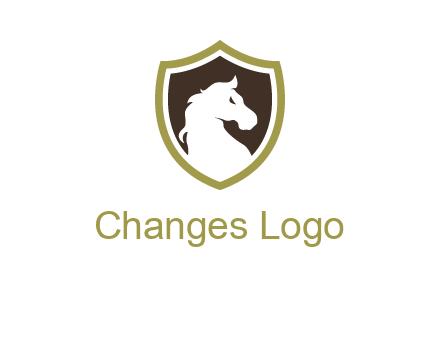 horse in shield logo