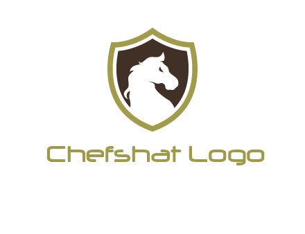 horse in shield logo