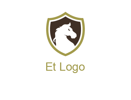 horse in shield logo