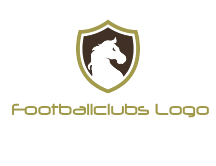 horse in shield logo