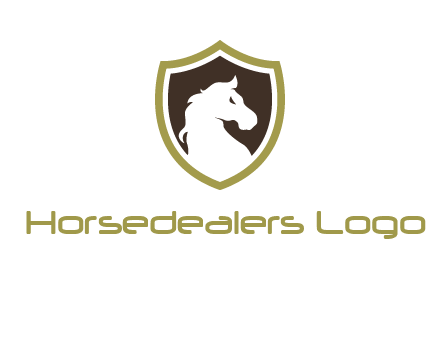 horse in shield logo