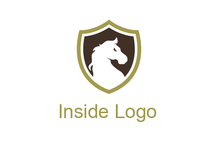 horse in shield logo