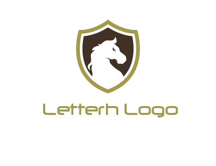 horse in shield logo