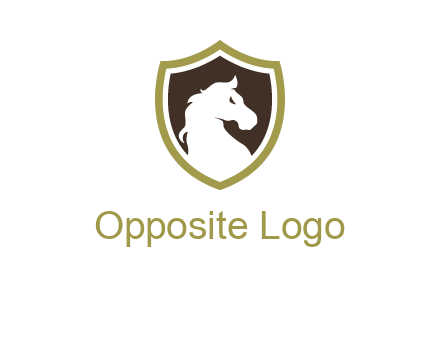 horse in shield logo