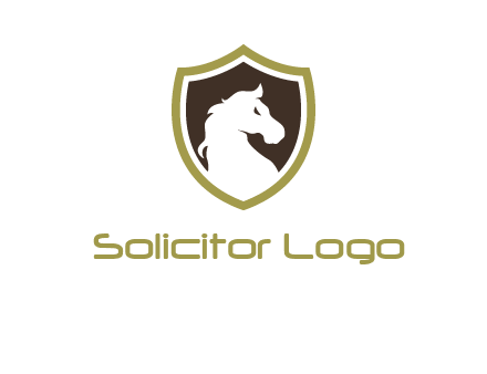 horse in shield logo