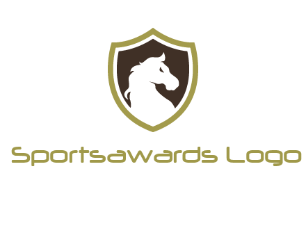 horse in shield logo