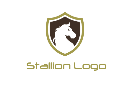 horse in shield logo