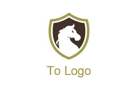 horse in shield logo