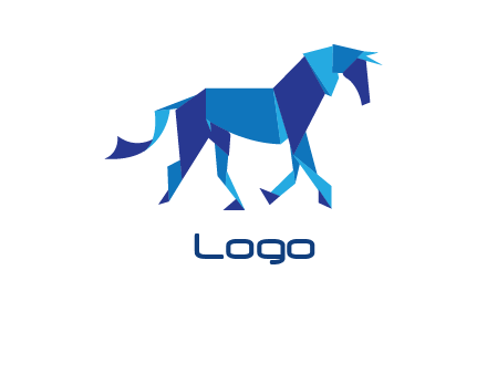 blue horse logo
