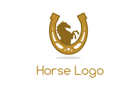 horseshoe over horse