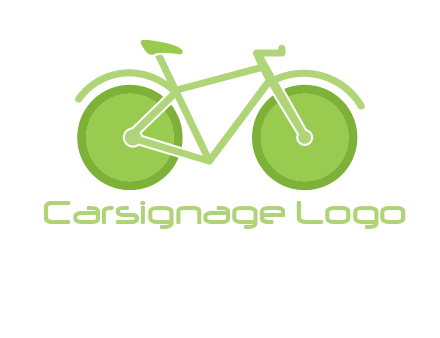 green bicycle logo