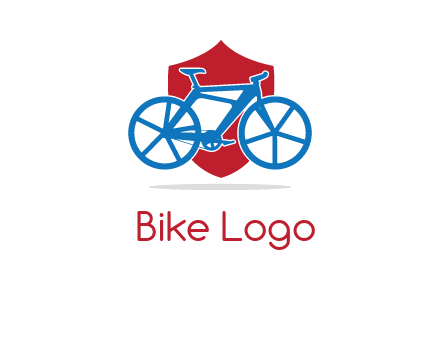 bicycle over a shield logo