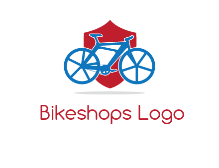 bicycle over a shield logo