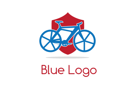 bicycle over a shield logo