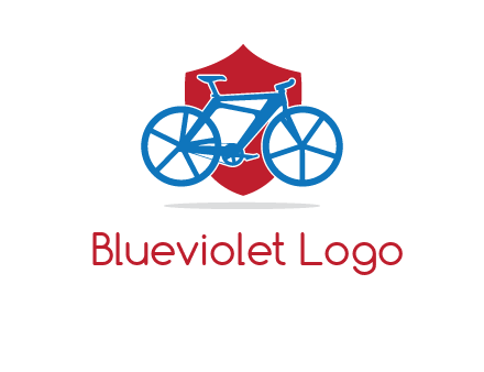 bicycle over a shield logo
