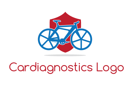 bicycle over a shield logo