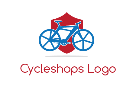 bicycle over a shield logo