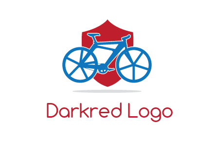 bicycle over a shield logo