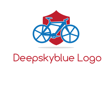 bicycle over a shield logo