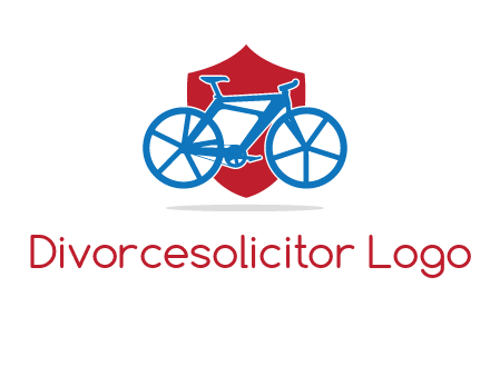 bicycle over a shield logo