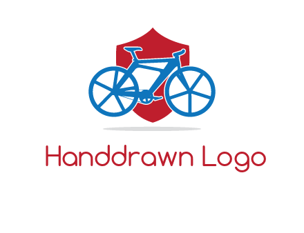 bicycle over a shield logo