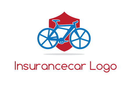 bicycle over a shield logo