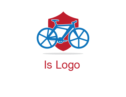 bicycle over a shield logo