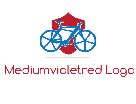 bicycle over a shield logo