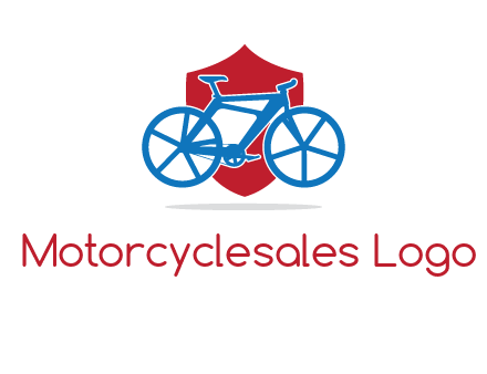 bicycle over a shield logo