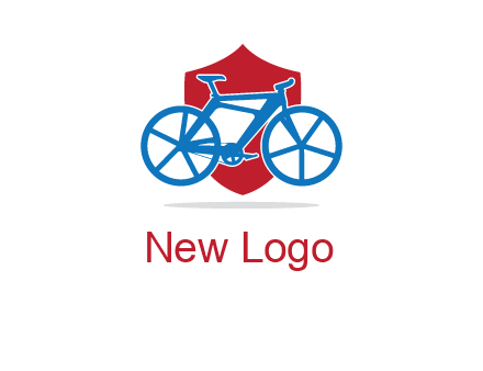 bicycle over a shield logo