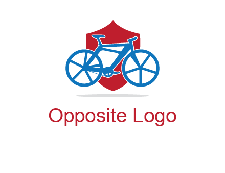 bicycle over a shield logo