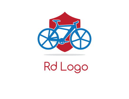 bicycle over a shield logo