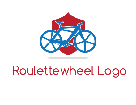 bicycle over a shield logo